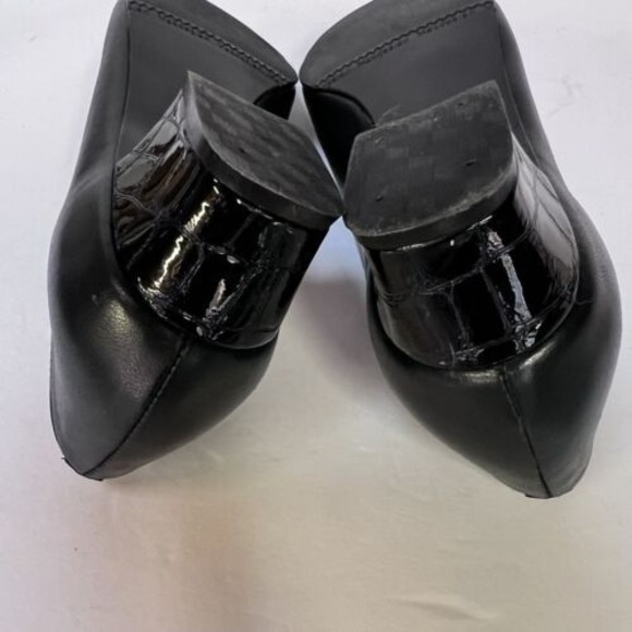 Vintage California Magdesians Women Navy Leather Tassel Shoes 6.5W USA Made - Picture 11 of 15